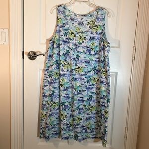 JJill size large sleeveless linen dress